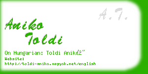 aniko toldi business card